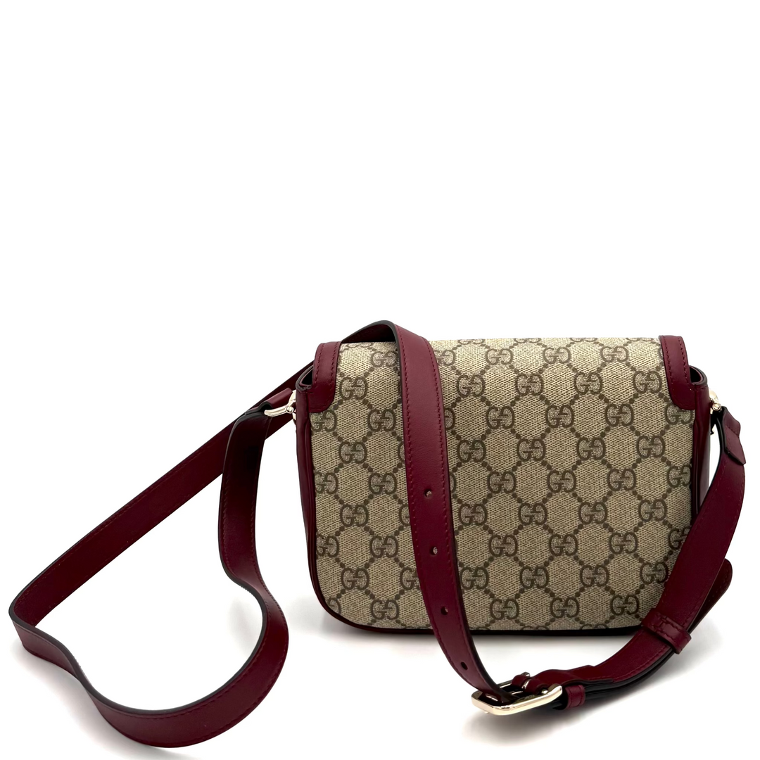 Monogram & Leather 1955 Horsebit Shoulder Bag