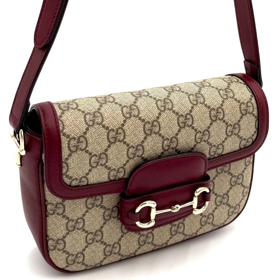 Monogram & Leather 1955 Horsebit Shoulder Bag