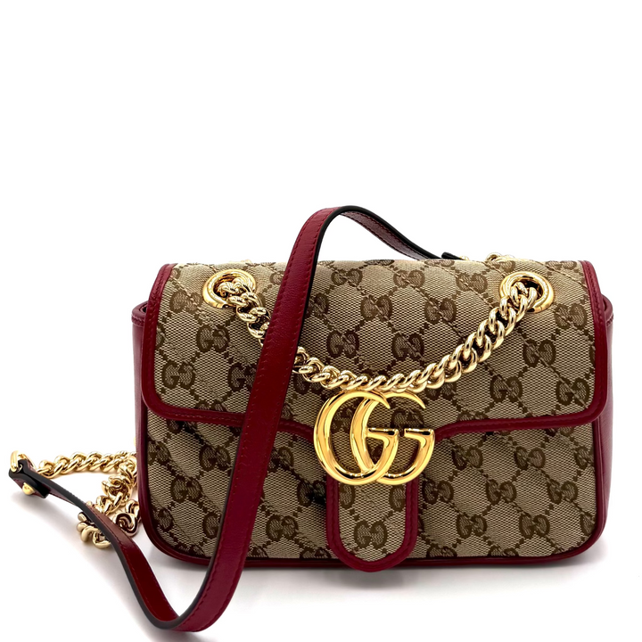 GG Marmont Diagonal Quilted Flap Bag