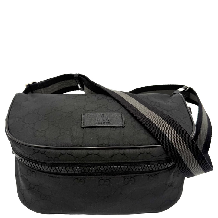 GG Canvas Black Bumbag