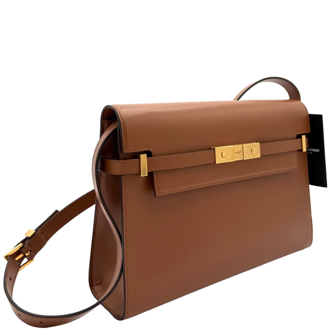 Brown Leather Manhattan Bag