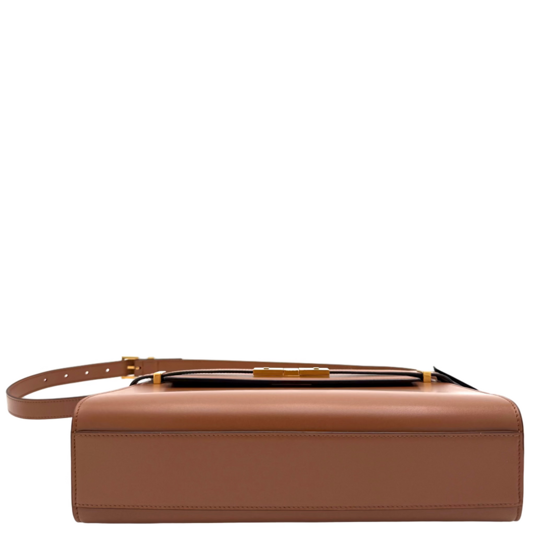 Brown Leather Manhattan Bag