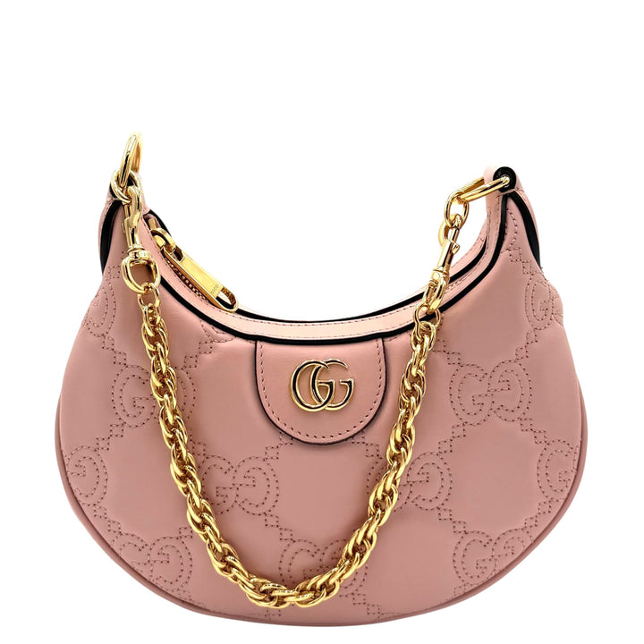 GG Matelasse Small Shoulder Bag in Pink