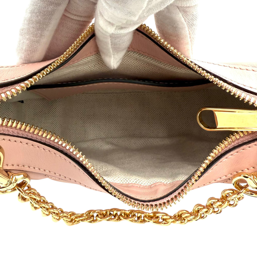 GG Matelasse Small Shoulder Bag in Pink