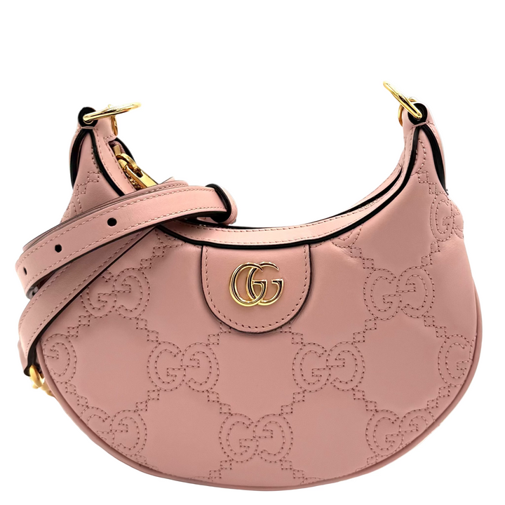 GG Matelasse Small Shoulder Bag in Pink