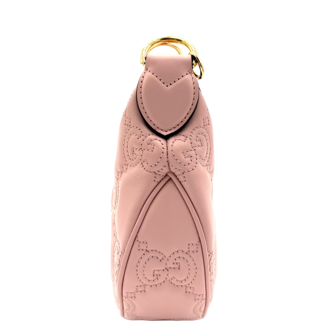 GG Matelasse Small Shoulder Bag in Pink
