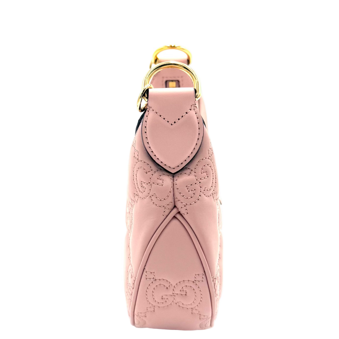 GG Matelasse Small Shoulder Bag in Pink