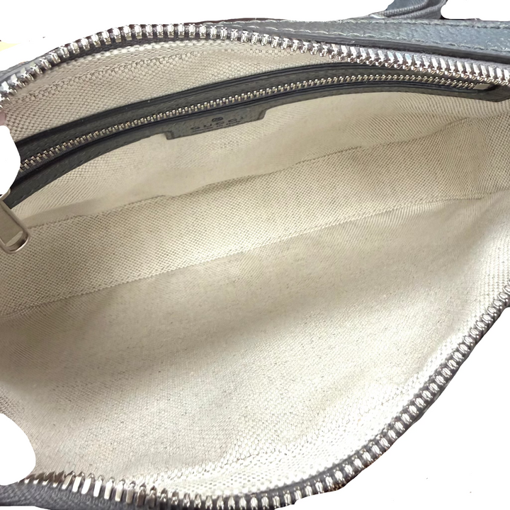 Ophidia Small Shoulder Bag GG Supreme Grey/Black Canvas