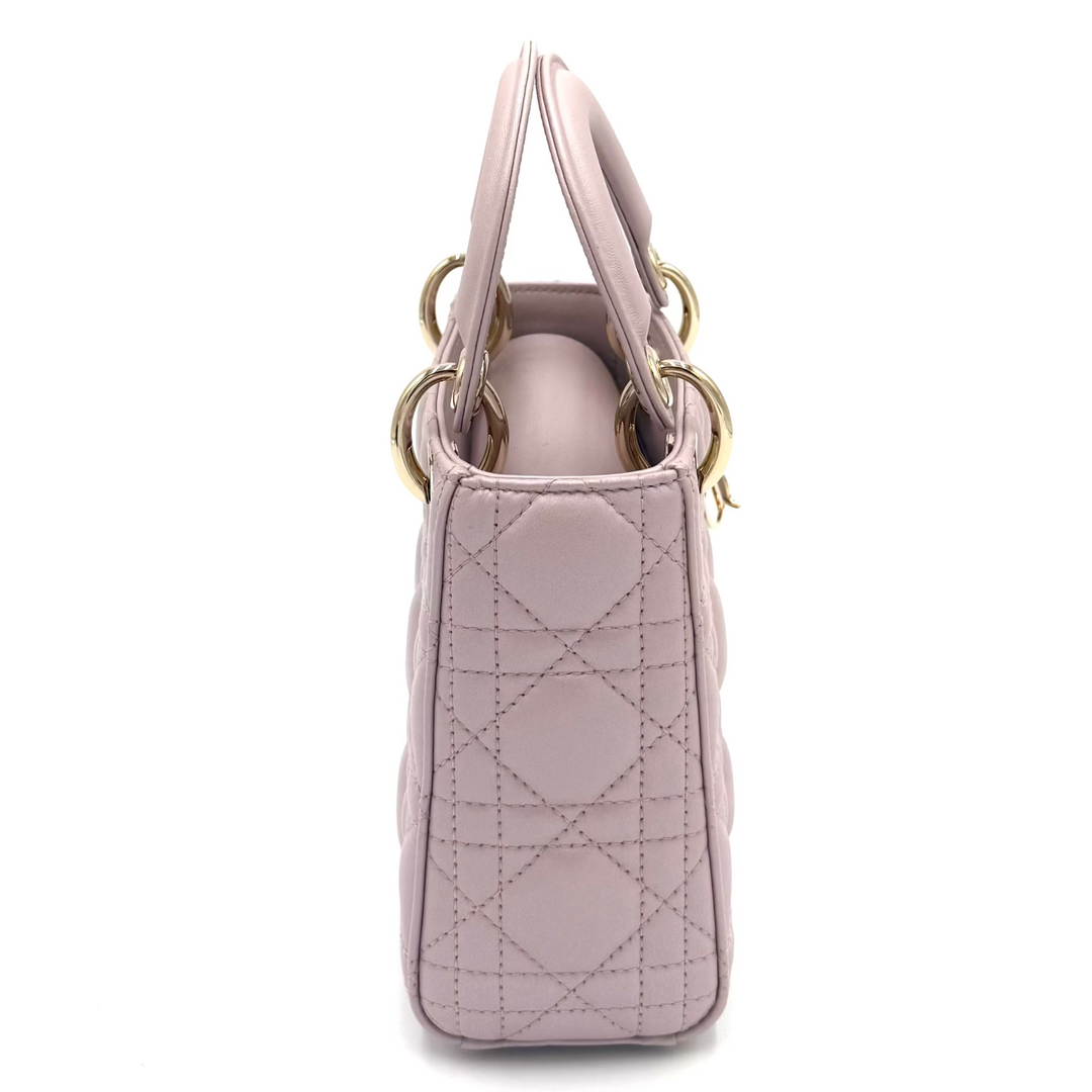 Lady Dior Mini Cannage Quilted Leather Bag