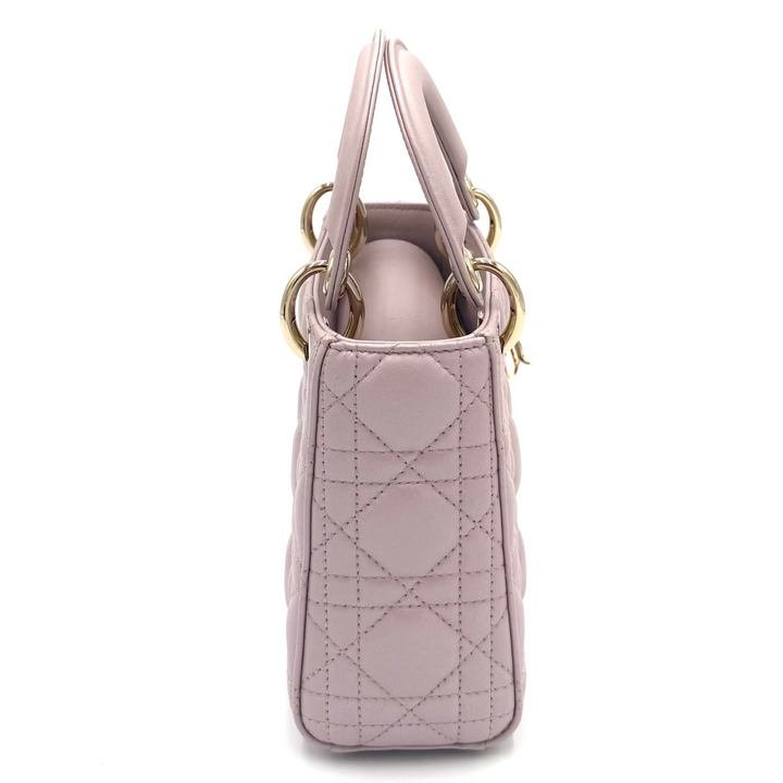 Lady Dior Mini Cannage Quilted Leather Bag