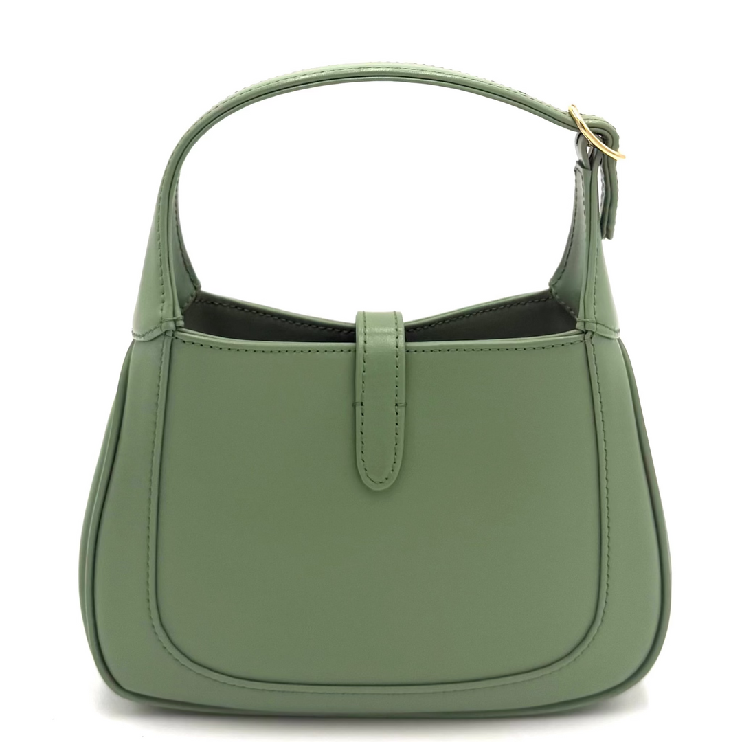 Jackie 1961 Lux Green Soil Grass Mini Leather Bag