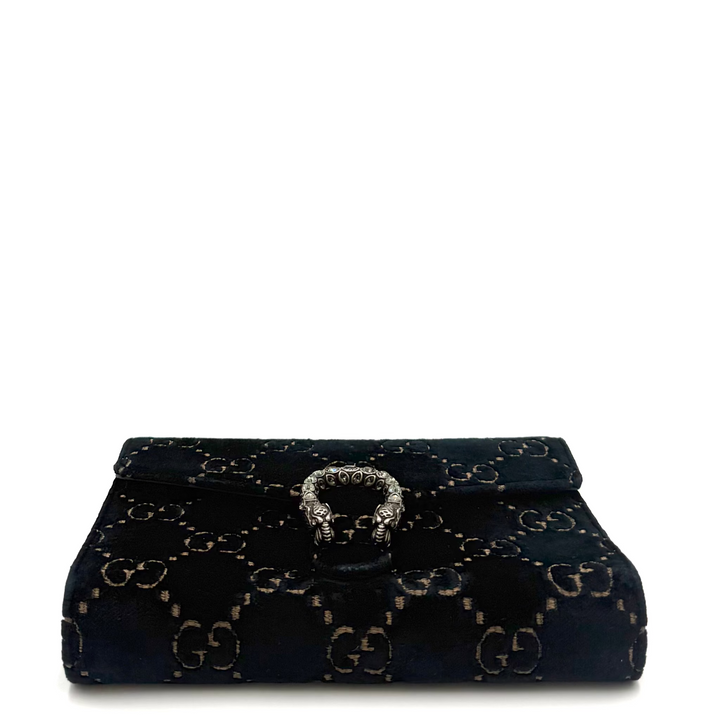 Dionysus Crystal Super Mini Velvet Bag
