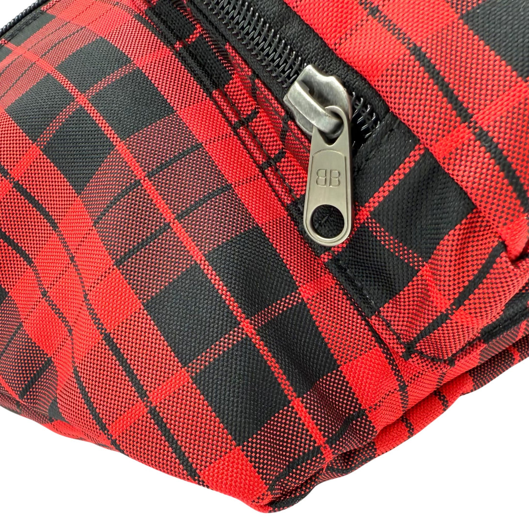 Plaid Print Large Belt Bag