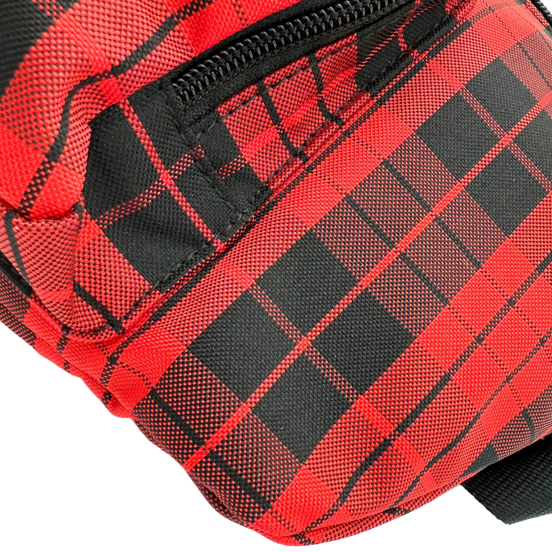 Plaid Print Large Belt Bag