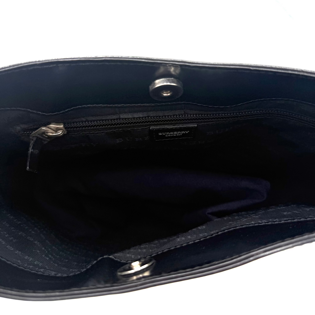 Burberry Nova Check Canvas Shoulder Bag