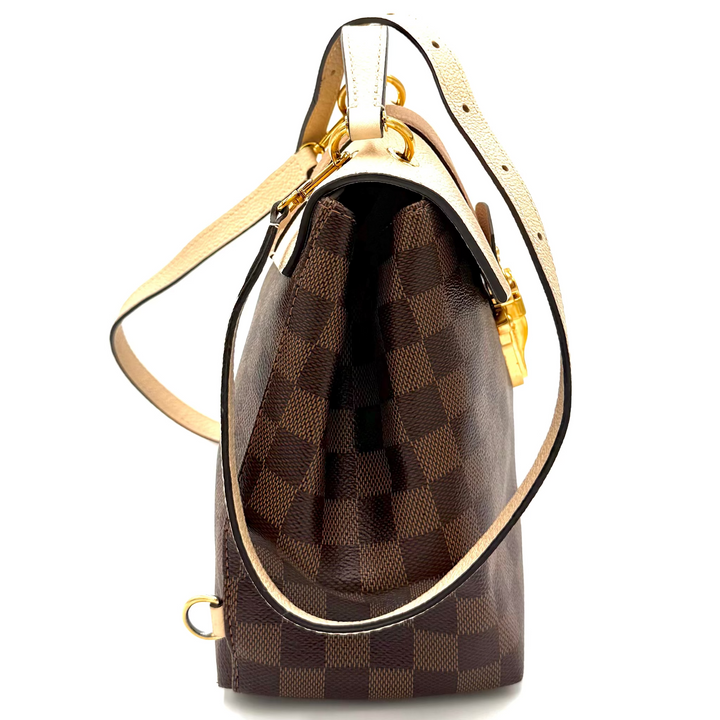 Clapton Damier Ebene Canvas Backpack Bag