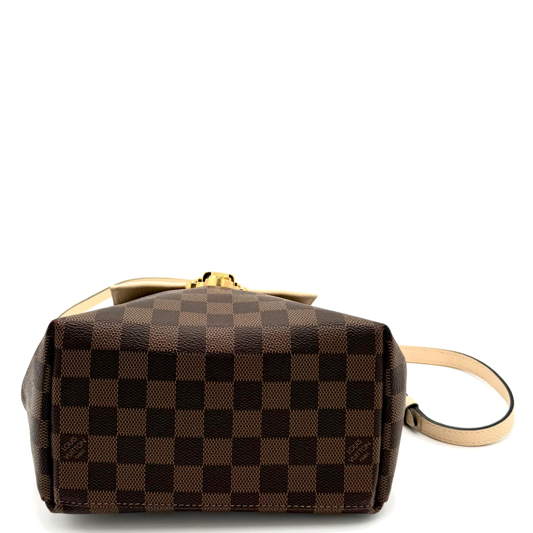 Clapton Damier Ebene Canvas Backpack Bag