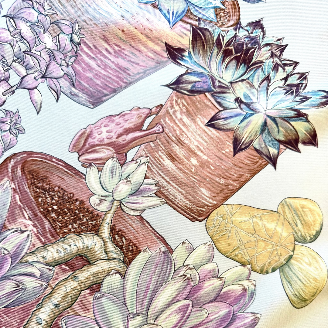 Jardin Secret Silk Scarf By Valerie Dawlat-Dumoulin