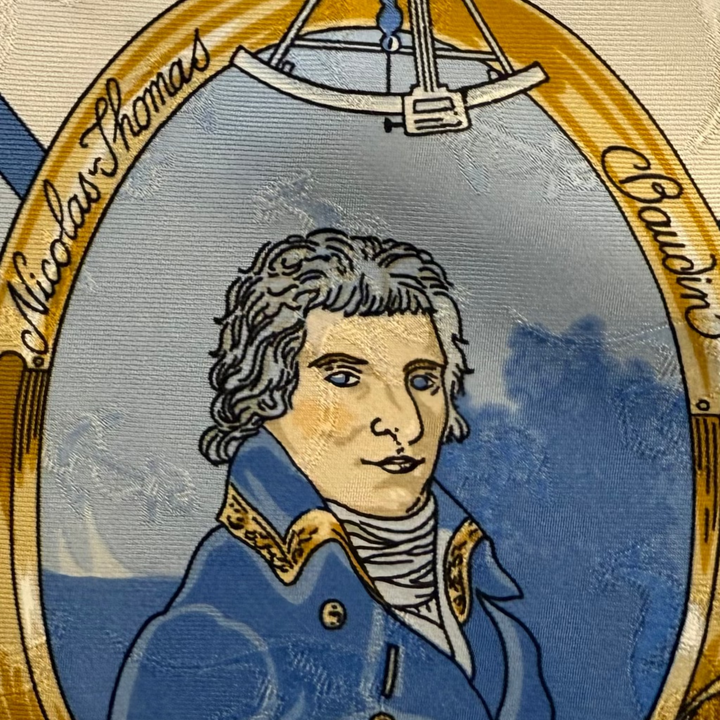 Le Geographe Silk Scarf by Sandra Laroche