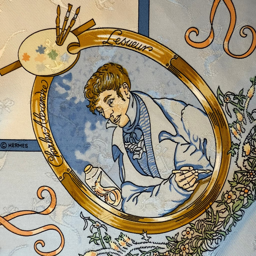 Le Geographe Silk Scarf by Sandra Laroche