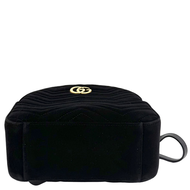GG Marmont Black Velvet Backpack