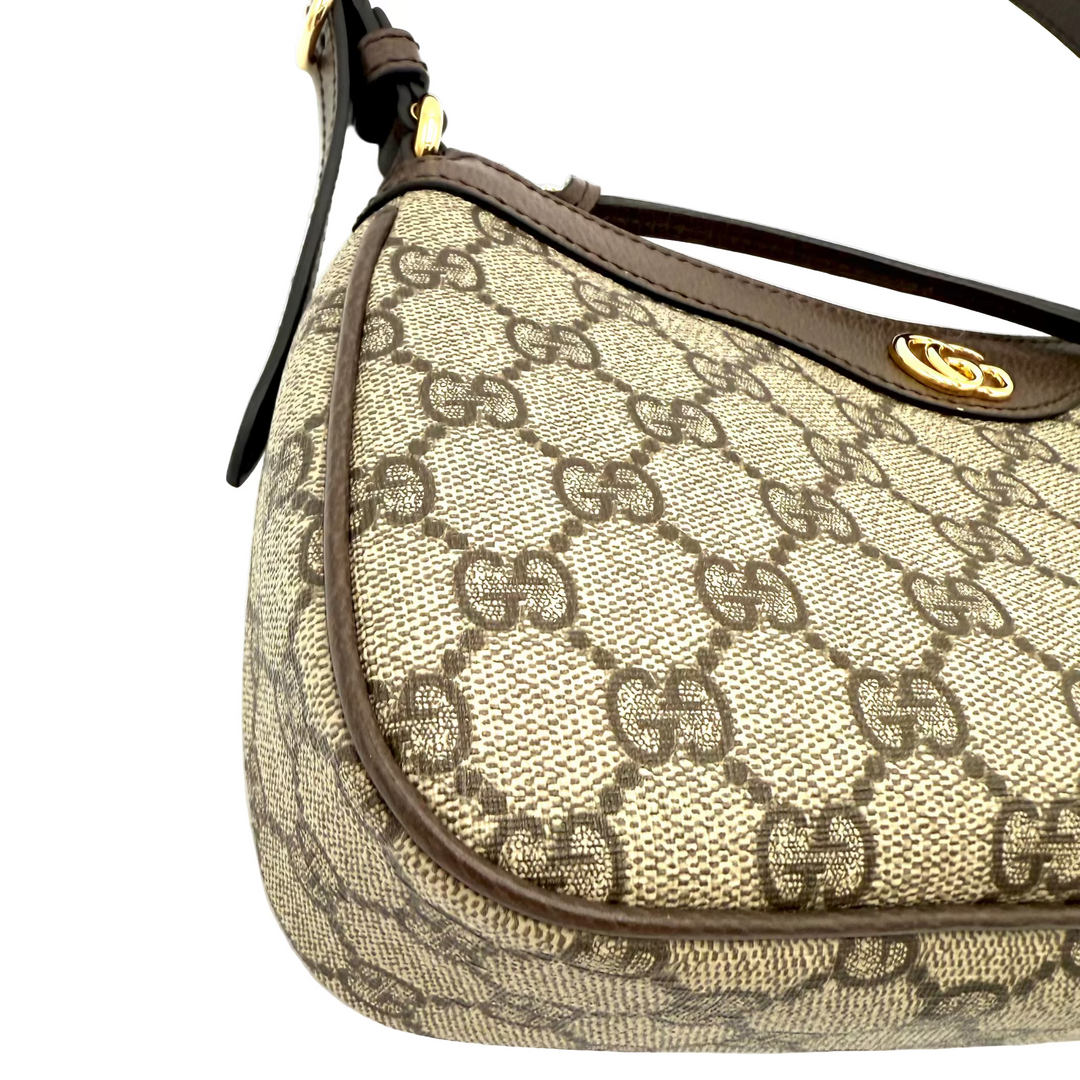 Ophidia Small GG Monogram Supreme Canvas Bag