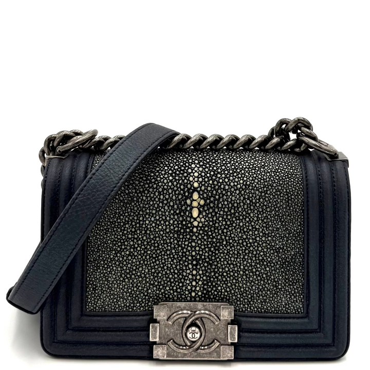 Boy Small Galuchat Stingray Leather Bag