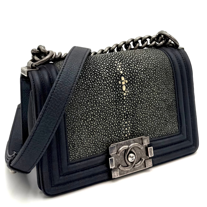 Boy Small Galuchat Stingray Leather Bag