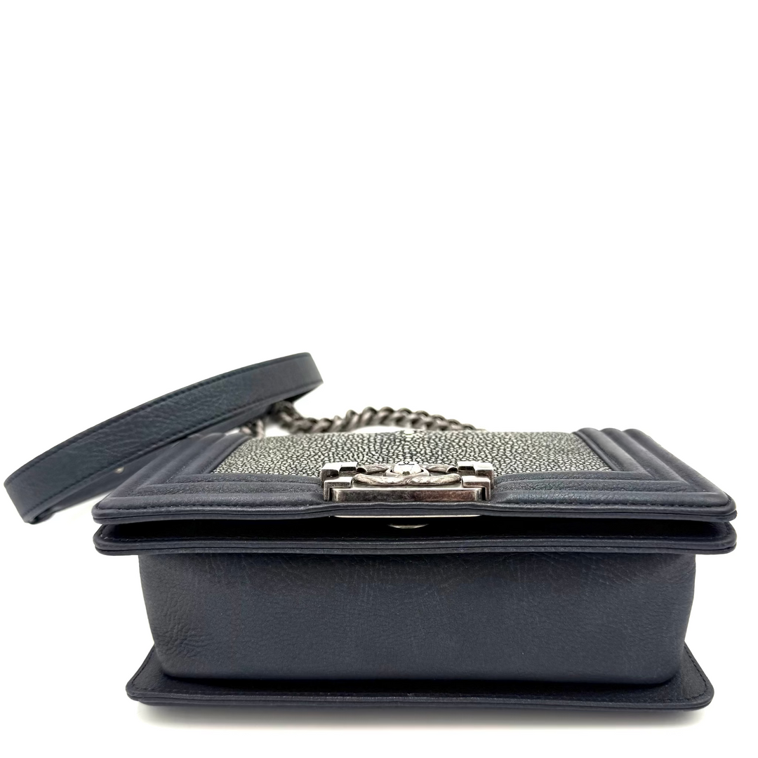 Boy Small Galuchat Stingray Leather Bag