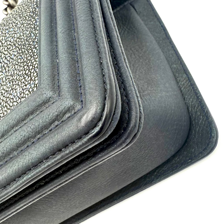 Boy Small Galuchat Stingray Leather Bag