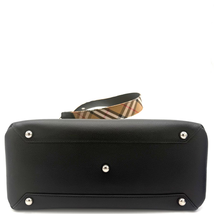 Banner Medium Pebbled Derby Leather Tote Bag