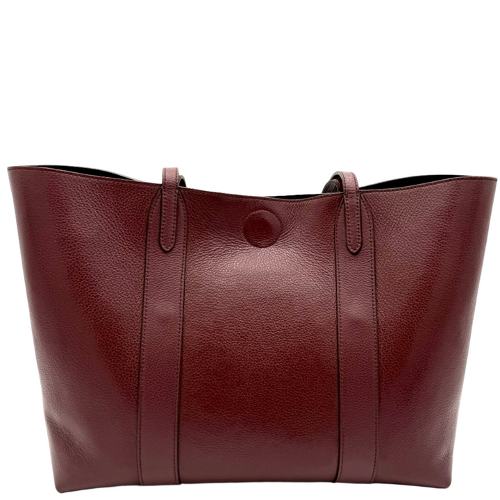 Large Leather Bucket Tote Bag