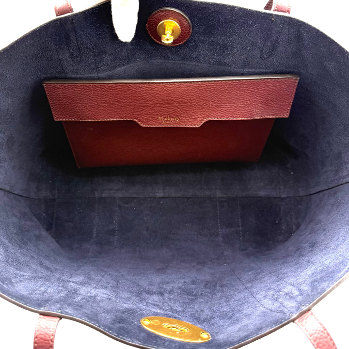 Large Leather Bucket Tote Bag