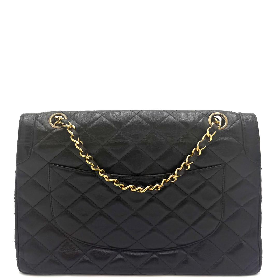 Paris Limited Edition Double Flap Lambskin Chain Bag