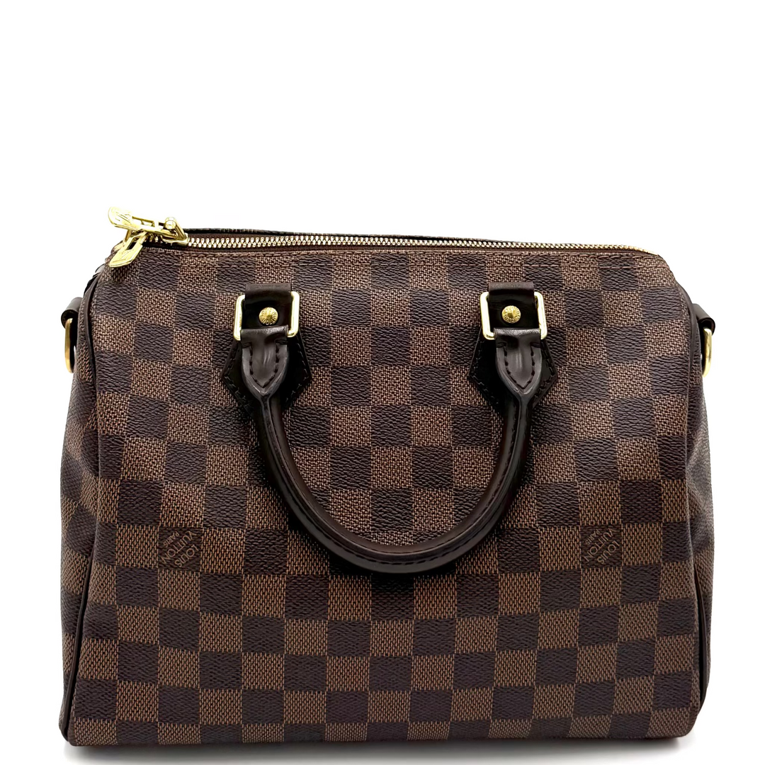Damier Ebene Speedy 25 Bandouliere Crossbody Bag
