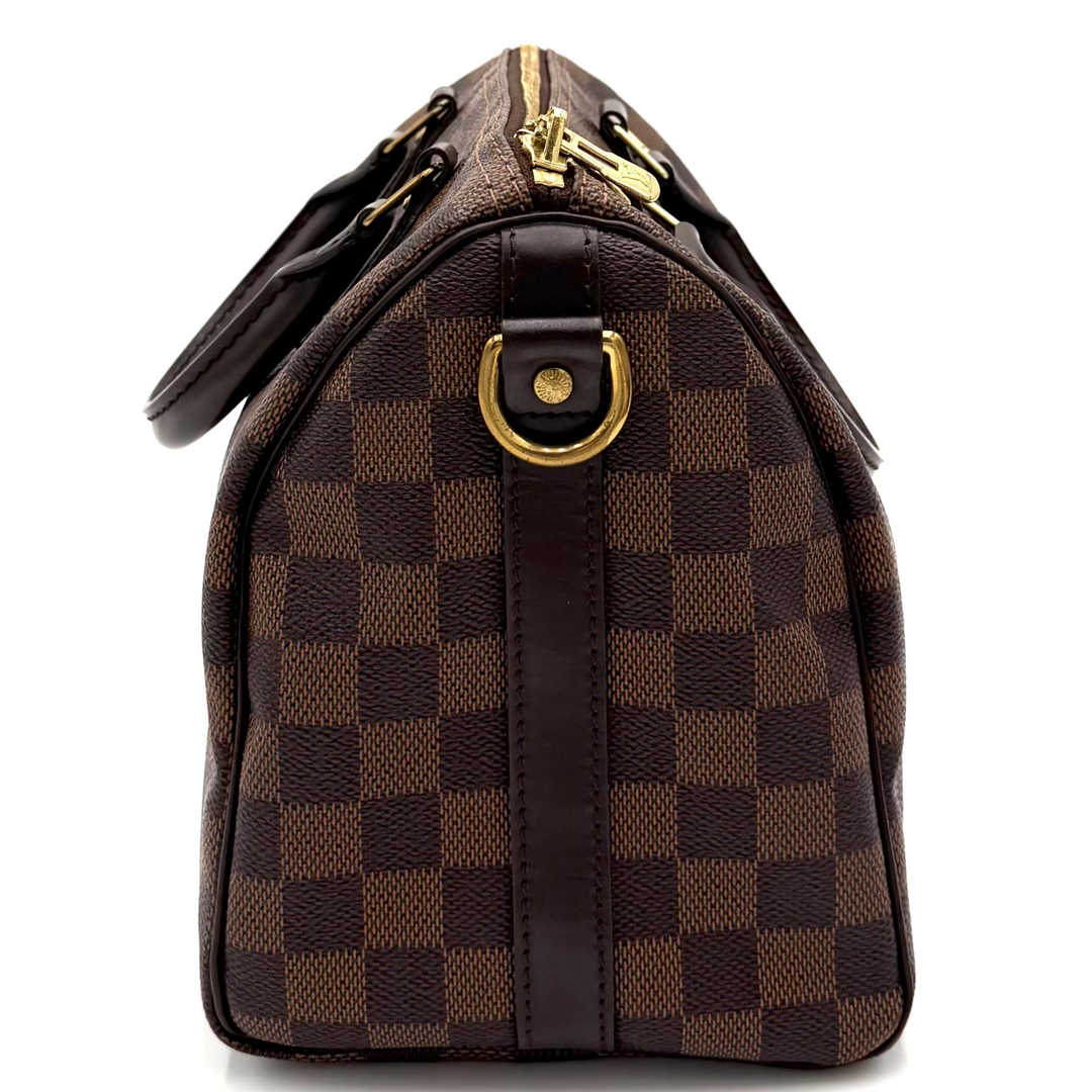 Damier Ebene Speedy 25 Bandouliere Crossbody Bag