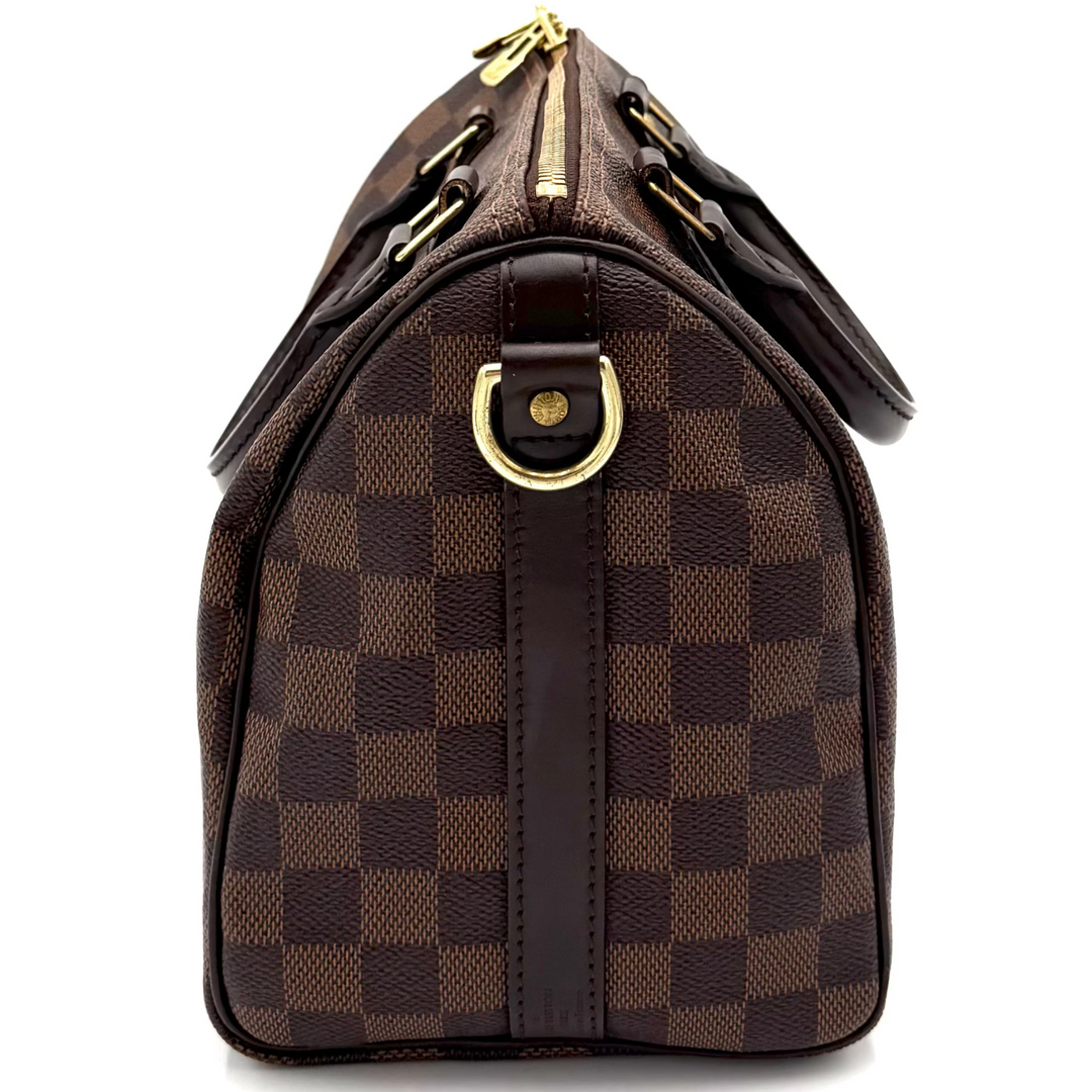 Damier Ebene Speedy 25 Bandouliere Crossbody Bag