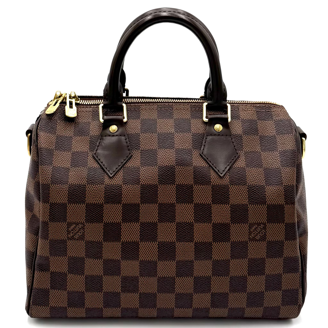Damier Ebene Speedy 25 Bandouliere Crossbody Bag