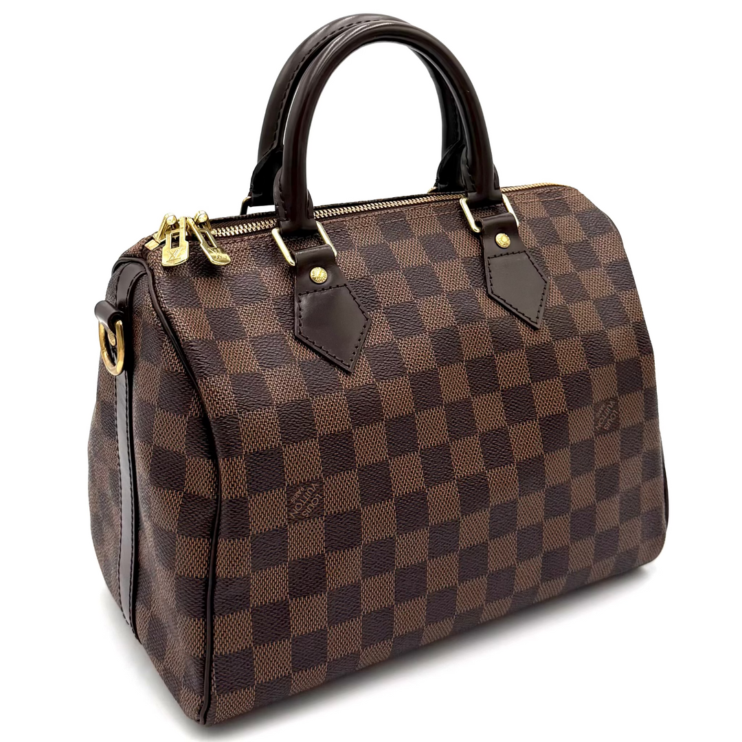 Damier Ebene Speedy 25 Bandouliere Crossbody Bag