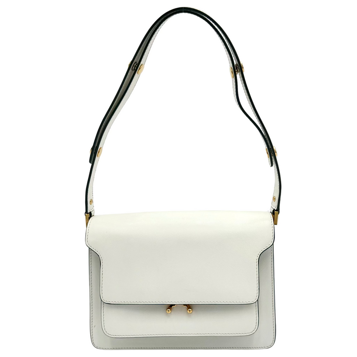 Trunk Medium Saffiano Leather Shoulder Bag