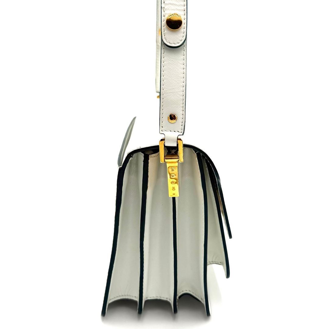 Trunk Medium Saffiano Leather Shoulder Bag