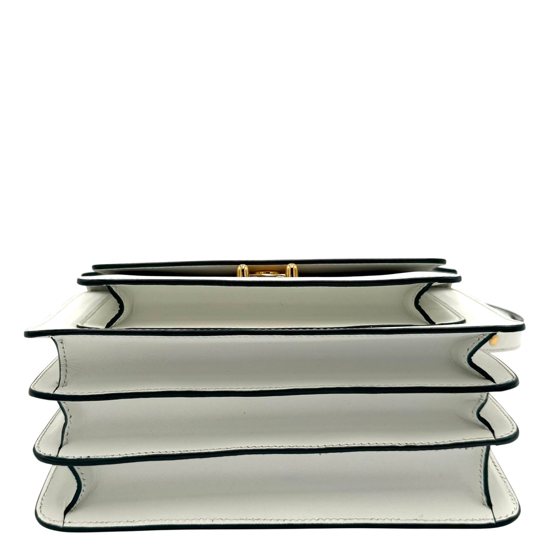 Trunk Medium Saffiano Leather Shoulder Bag