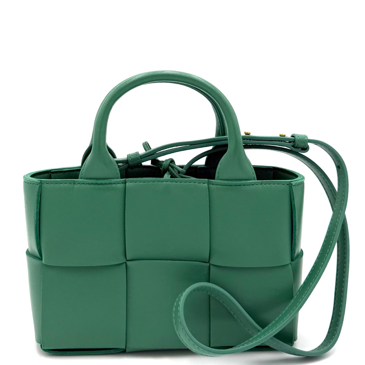 Intrecciato Candy Arco Tote in Mermaid Green