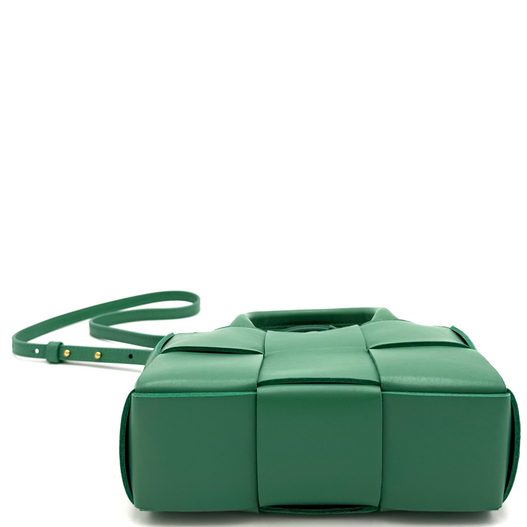 Intrecciato Candy Arco Tote in Mermaid Green
