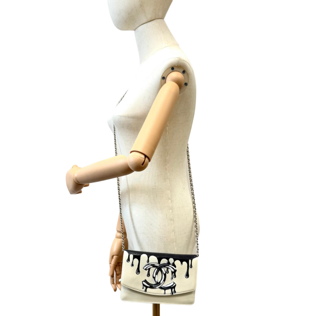 Custom Painted Caviar Wallet on Chain