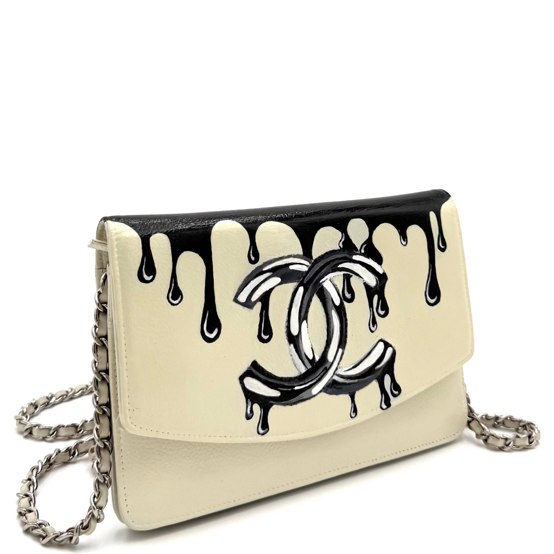 Custom Painted Caviar Wallet on Chain