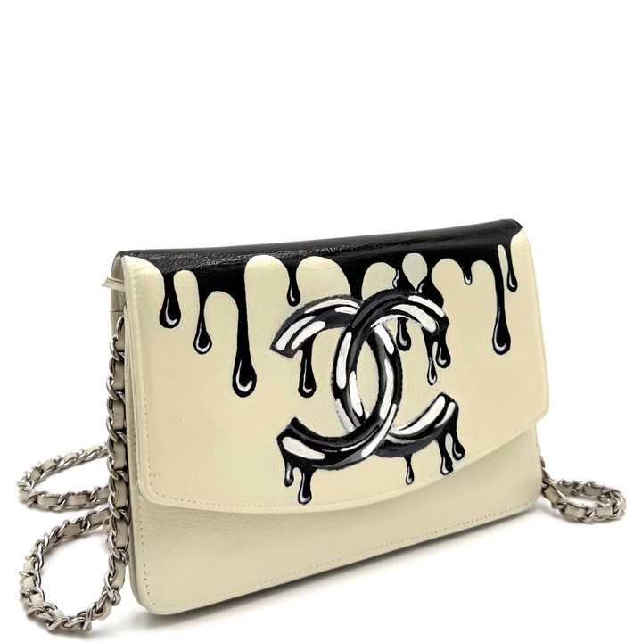 Custom Painted Caviar Wallet on Chain