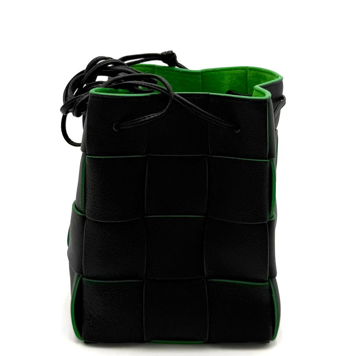 Intreccio Fun Mini Bag in Black & Parakeet