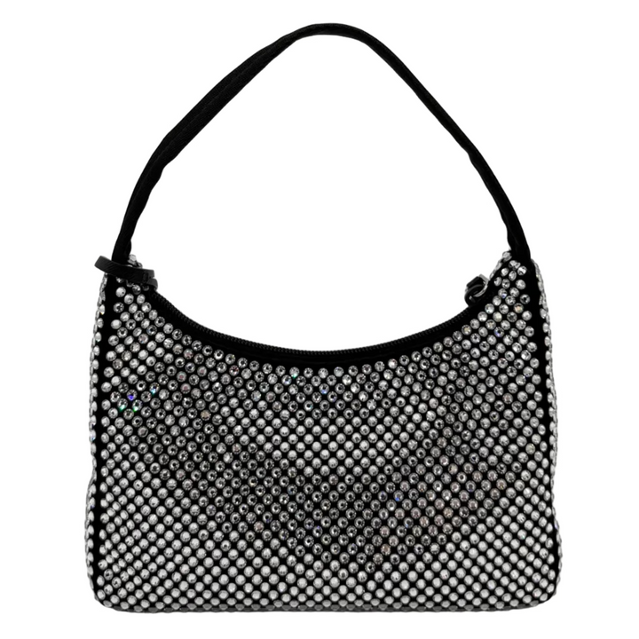 Re-Edition 2000 Mini Crystal Studded Bag