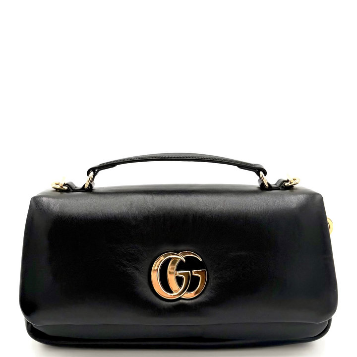 Black GG Milano Top Handle Bag